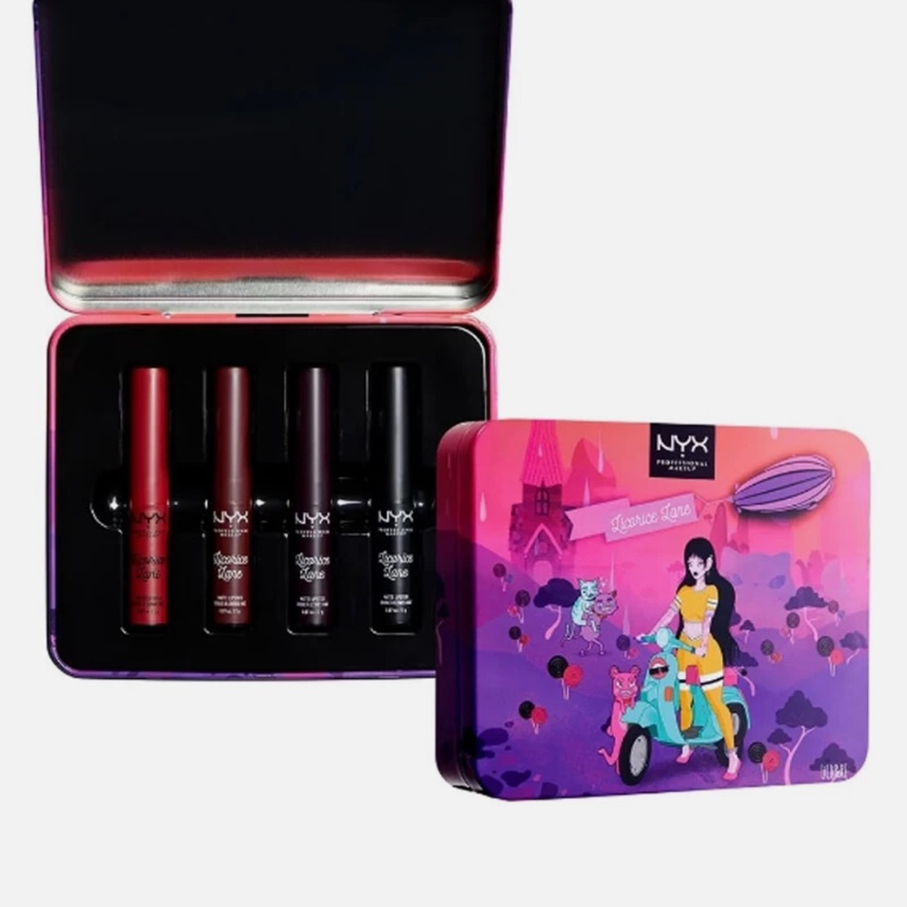 Lipstick Set - Red, Purple, Black